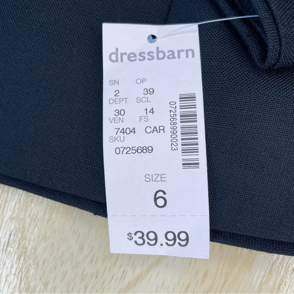 Dress Barn Open Front Rayon Blend Blazer - Black - Picture 14 of 16